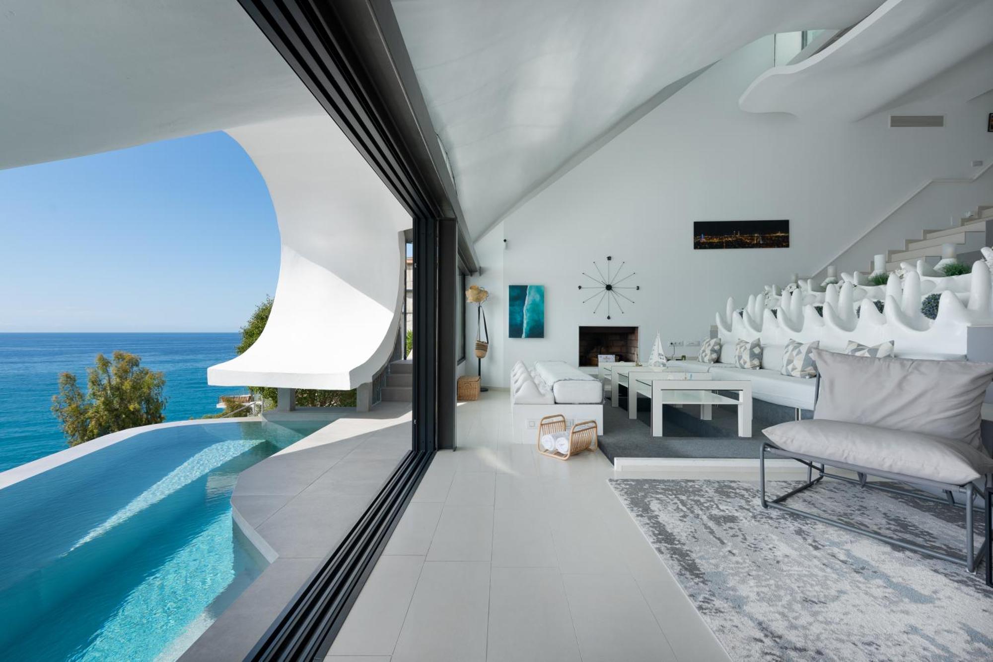 Rentitspain Casa Del Acantilado Piscina Climatizada 살로브레나 외부 사진