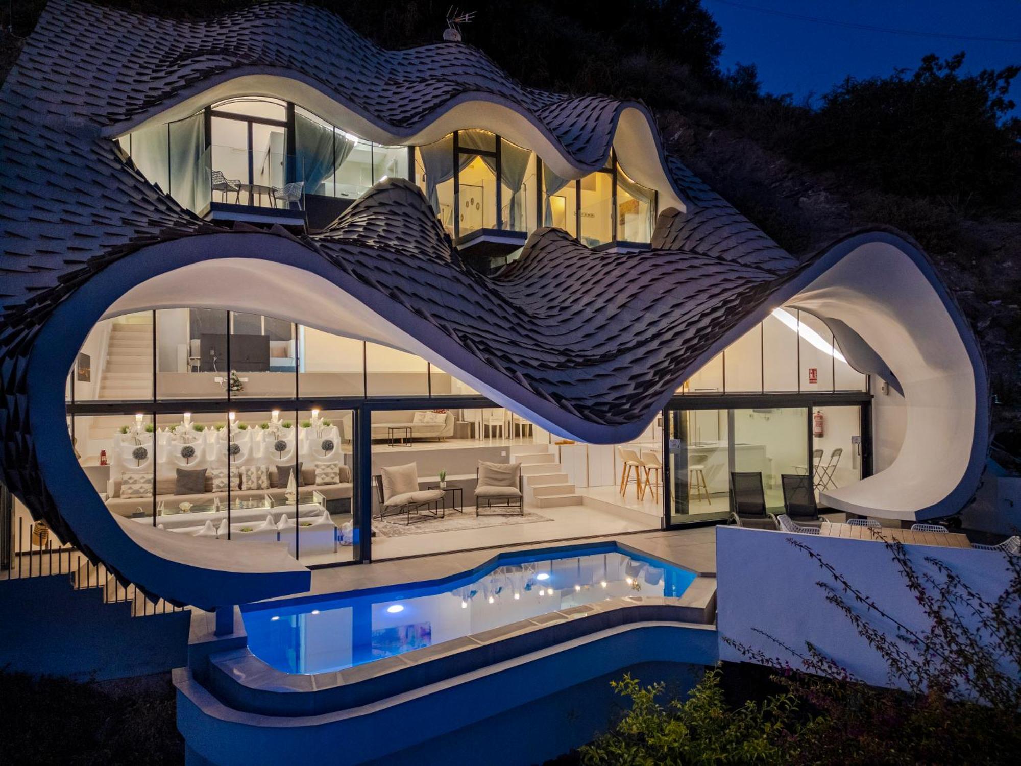 Rentitspain Casa Del Acantilado Piscina Climatizada 살로브레나 외부 사진